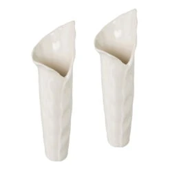 Vase CALLA, 2er-Set, Porzellan, Weiß, 9,5 X 9,5 X 27 Cm