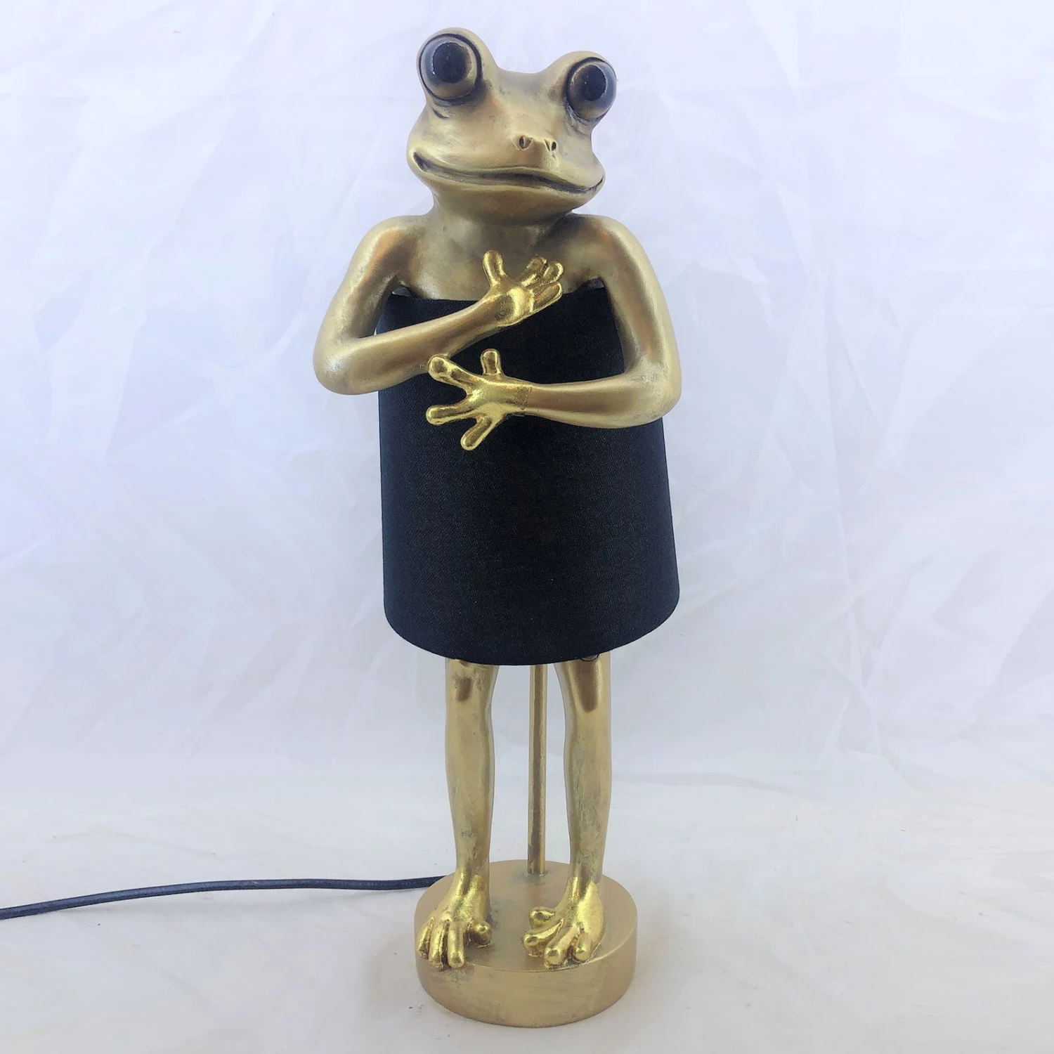 Deko-Lampe 'Frosch', Gold, B 15 X L 20 X H 43 Cm