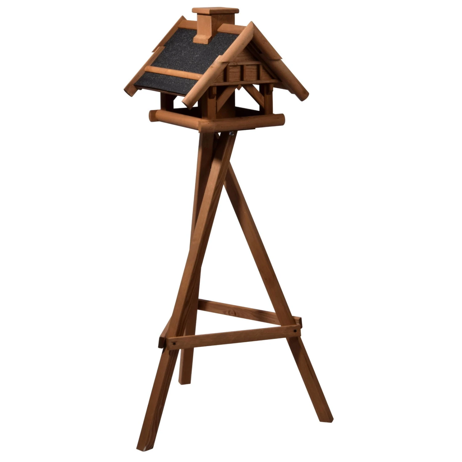 Vogelhaus Inkl. Ständer, Holz, Bernstein, 39 X 38 X 33 Cm – Bild 4