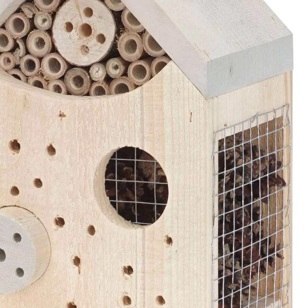 Insektenhotel, Kieferholz, Natur, Geflammt, 18 X 15 X 27 Cm – Bild 2