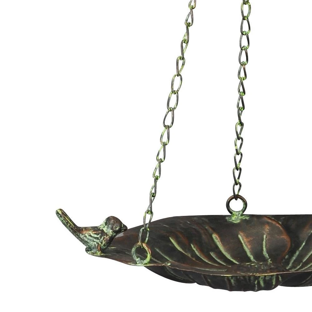 Vogeltränke Mit Kette, Bronzeoptik, 28 X 24 X 6 Cm – Bild 2