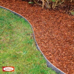 Rasenkante, Silber, Stahl, 118 X 19,5 Cm