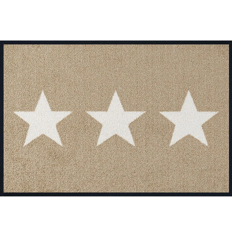 Kleen-Tex Fußmatte "Stars" Sand, 40 X 60 Cm