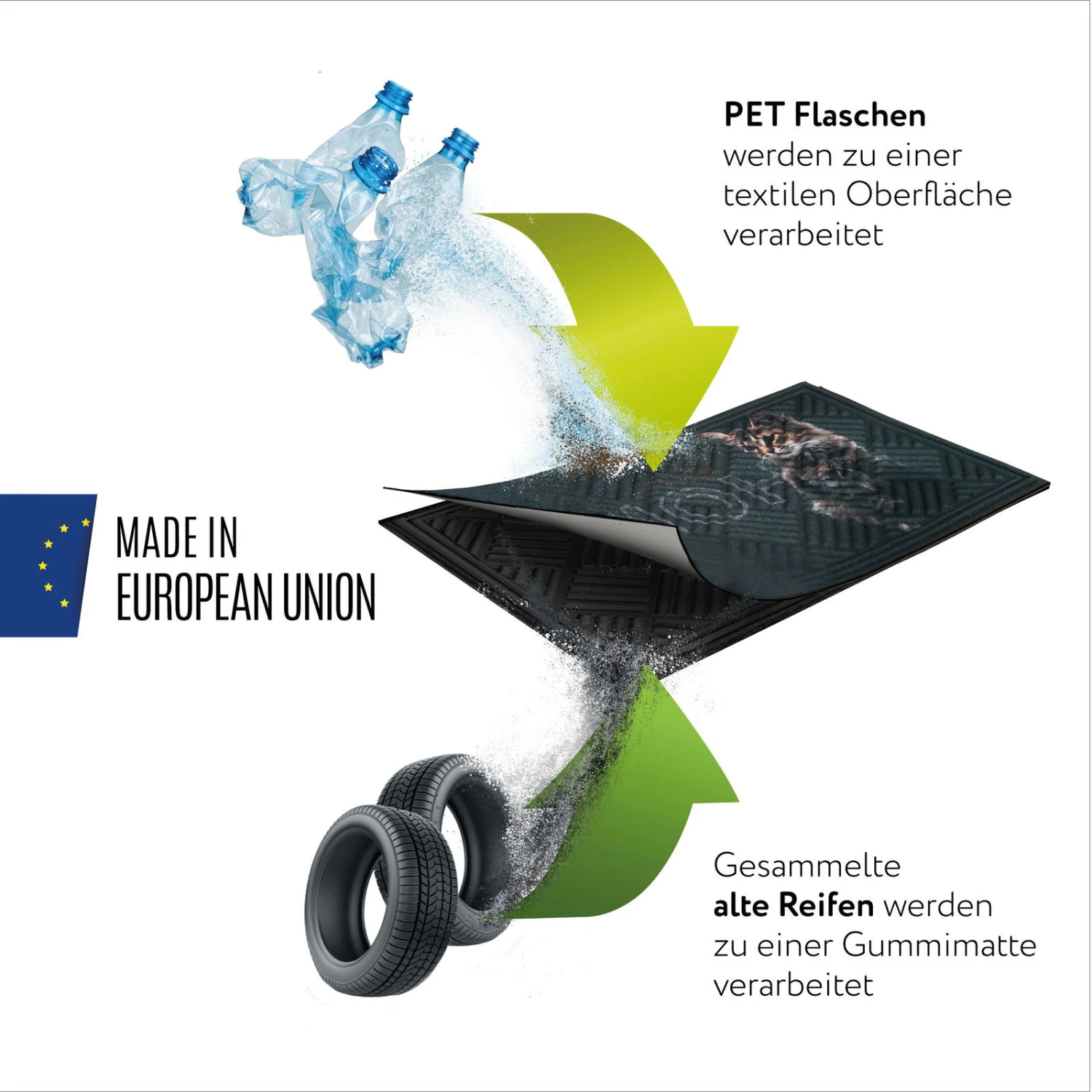 Fussmatte 'Parquet', Anthrazit – Bild 4