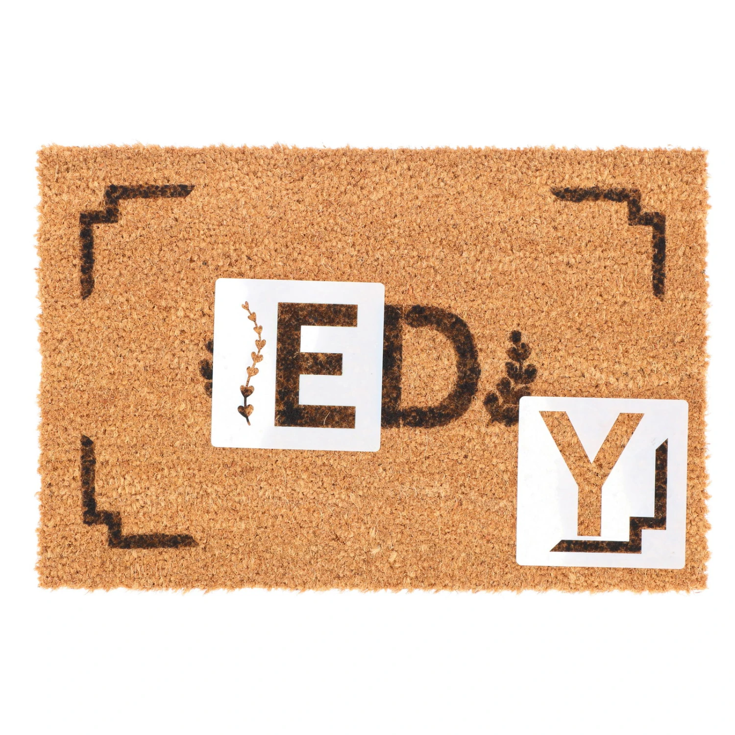 DIY-Set Türmatte Mit Buchstaben, Kokosfaser, 60 X 40 X 1,6 Cm – Bild 2