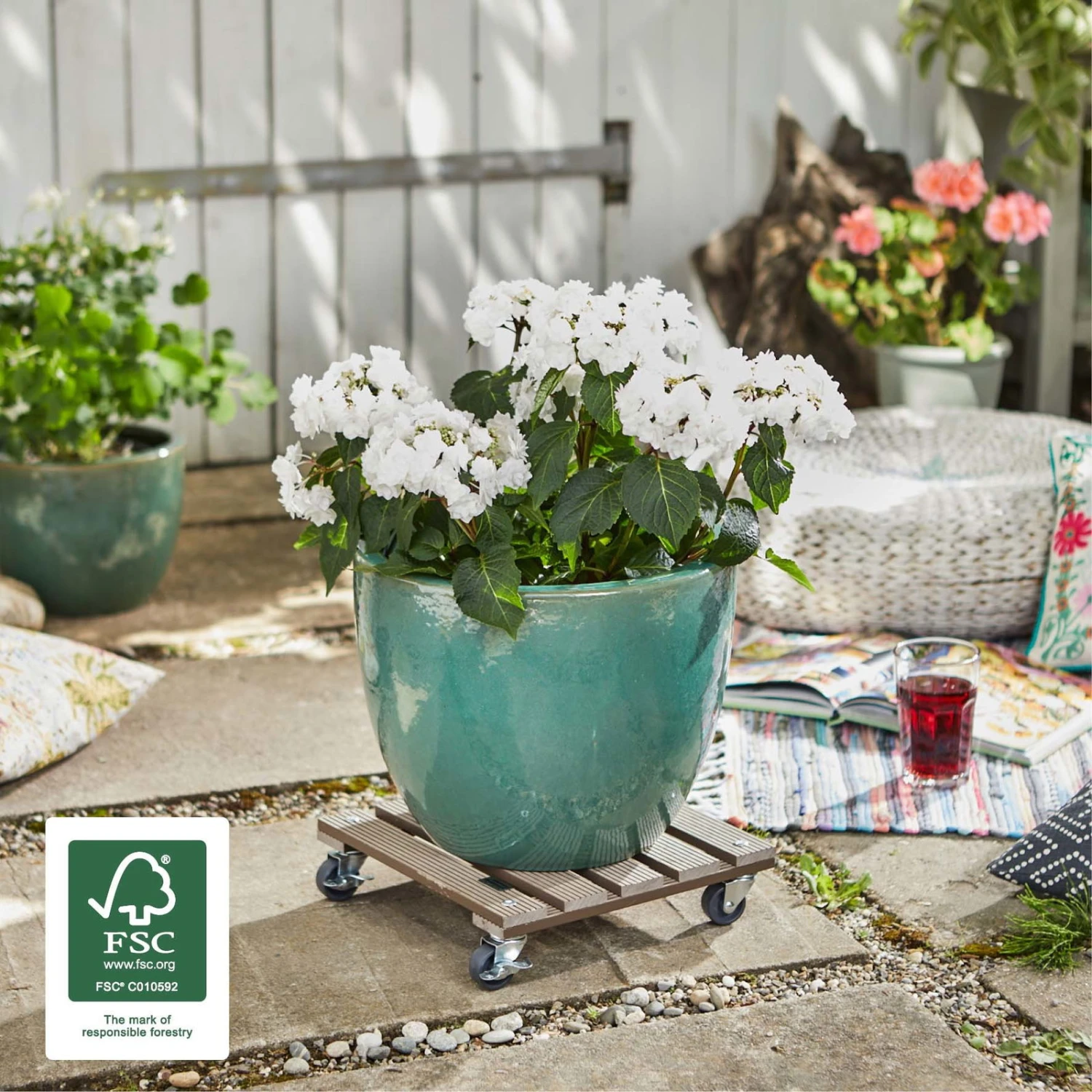 Multi Roller WPC, Tragkraft 80 Kg, Ca. 7 X 29 X 29 Cm – Bild 2