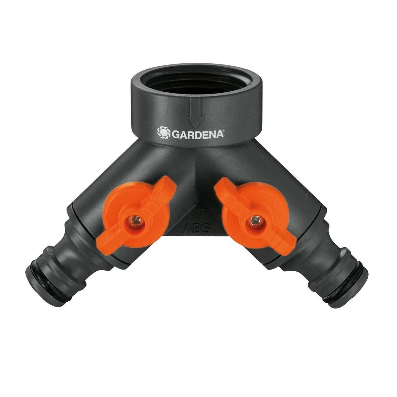 2-Wege-Wasserventil, Gardena, 1/2" - 5/8", 21 Mm Wasserhahn, Gewinde 26,5 Mm