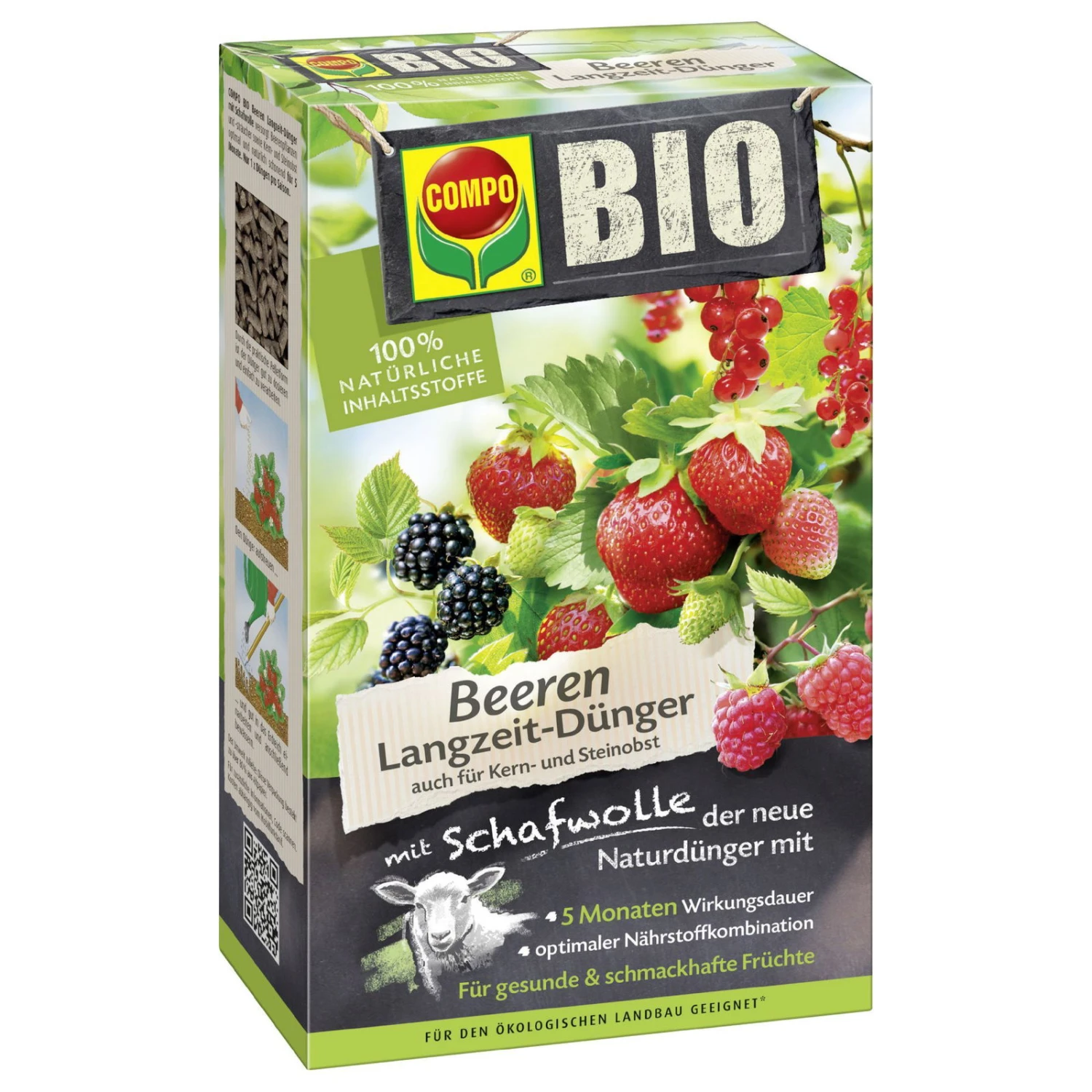Bio-Beeren-Dünger Mit Schafwolle, Compo, 2 Kg