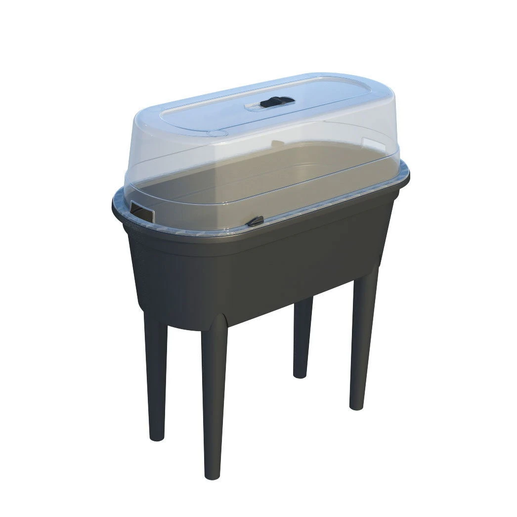 Hochbeet Mit Deckel, Anthrazit, L80 X B40 X H83 Cm – Bild 3