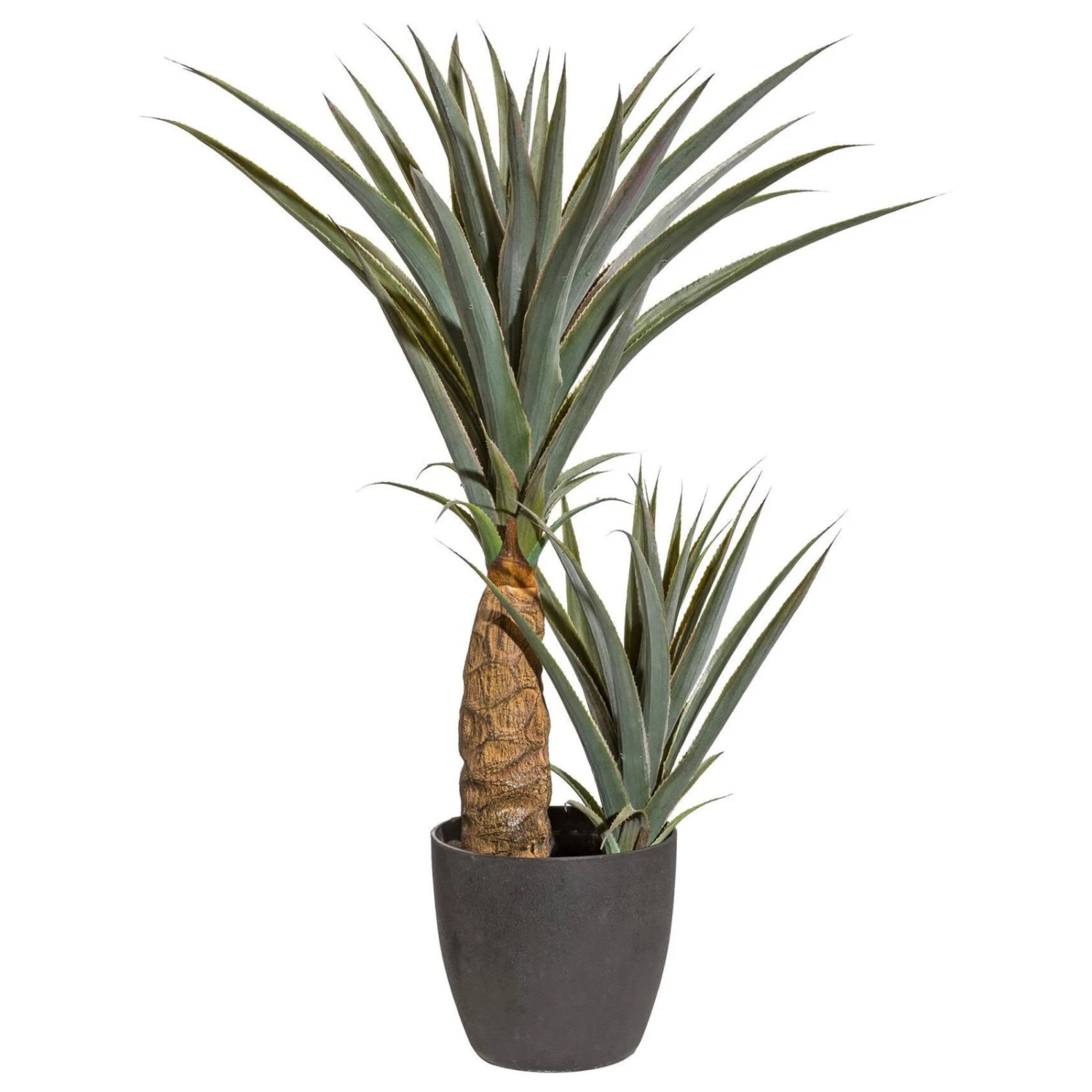 Kunstpflanze Agave Im Schwarzen Kunststofftopf, Höhe Ca. 80 Cm