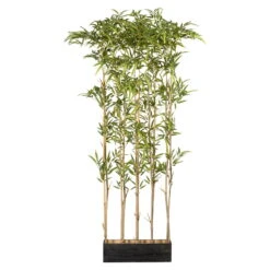 Raumteiler, Bambus, 10 Naturstämme, Ca. 1.620 Kunstblätter, Höhe Ca. 160 Cm