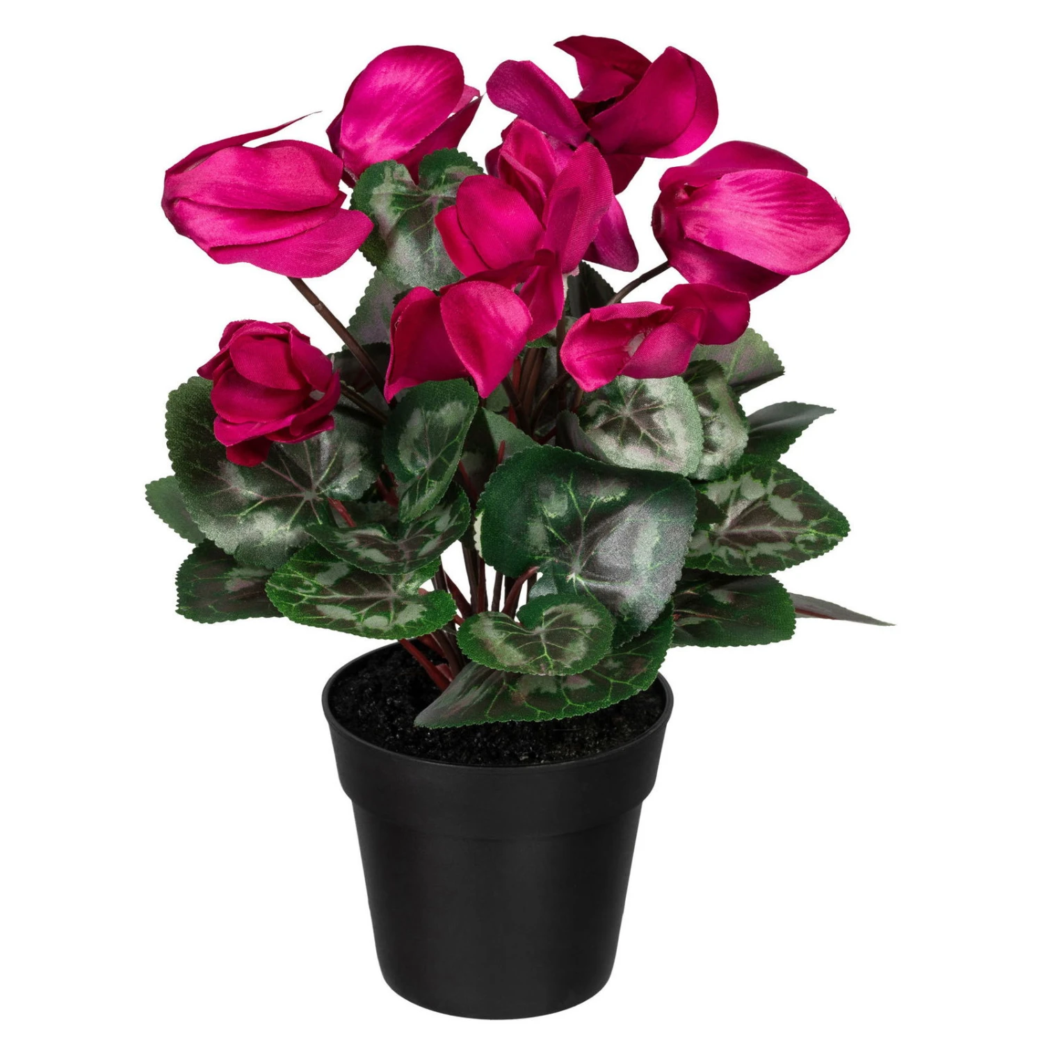 Künstliches Alpenveilchen, Fuchsia, Ca. 30 Cm, Kunststofftopf 10 X 8,5 Cm – Bild 2