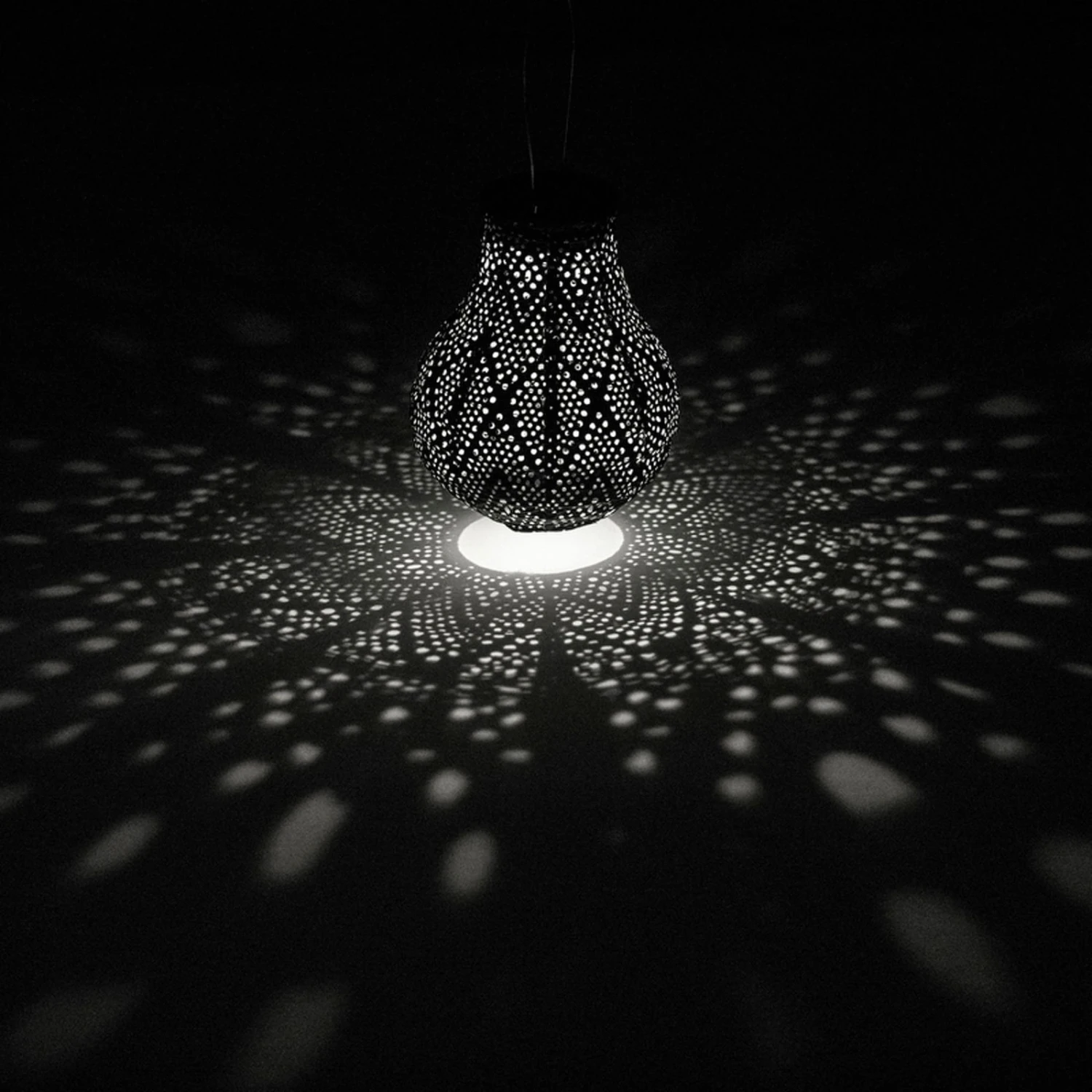 Solarlaterne 'Bulb 16', Taupe, Ø 16 X 20 Cm – Bild 2