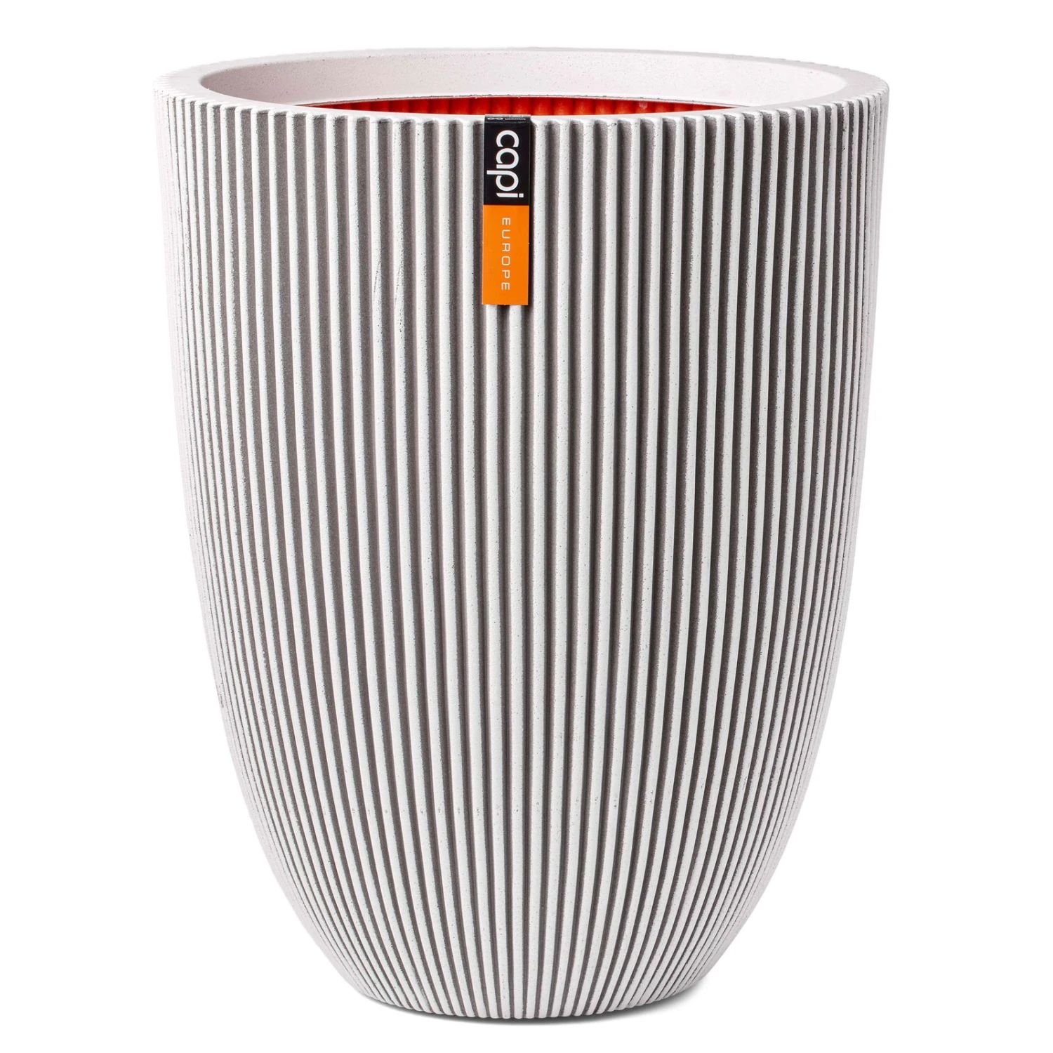 Pflanzvase 'Groove', Elfenbein, Ø 46 X H 58 Cm