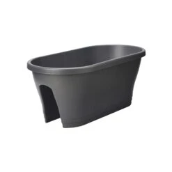 Elho Pflanzkasten Corsica Flower Bridge Anthrazit, Ca. 58x29,6x24 Cm, Erdvol. 18 L