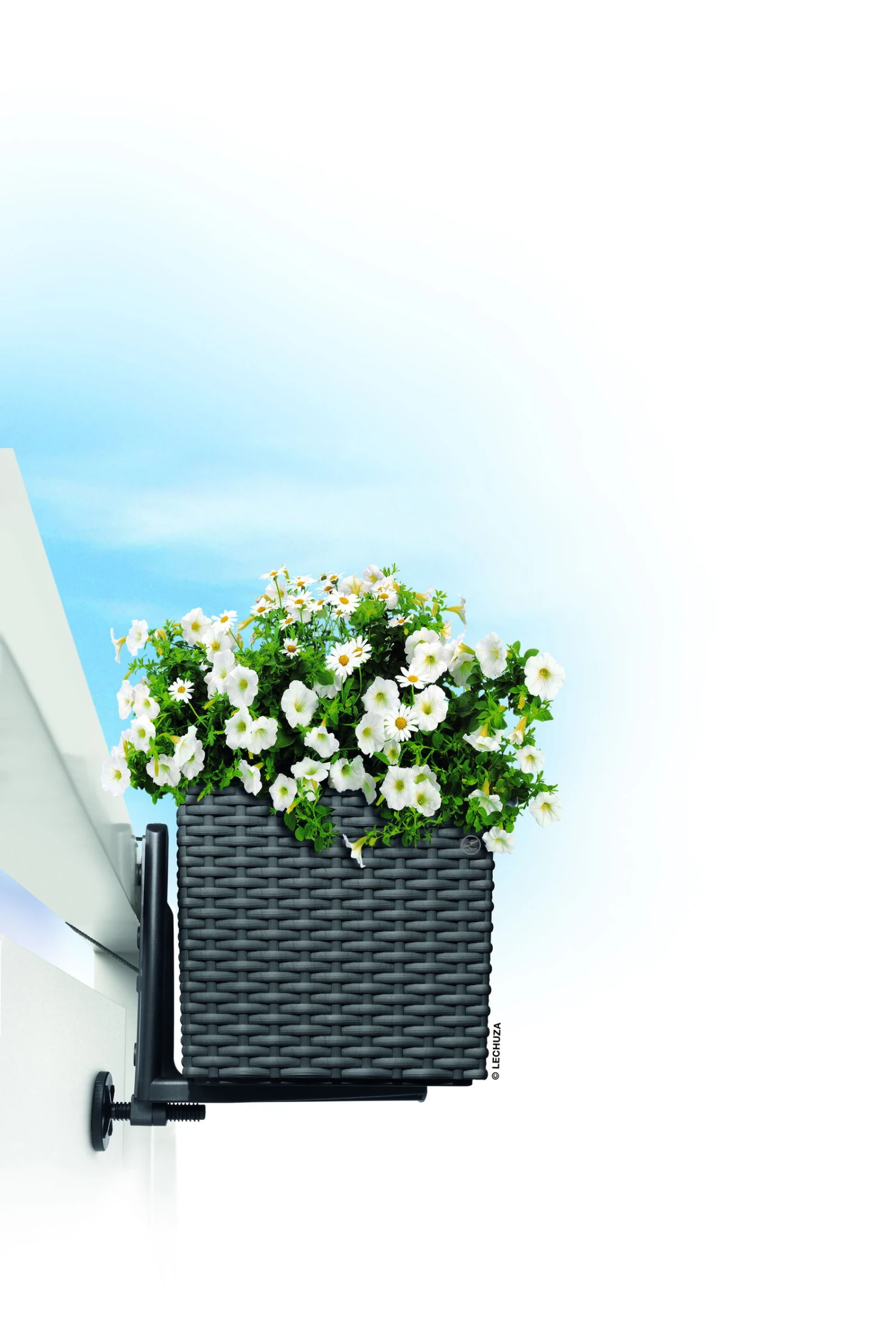 Lechuza Balkonkastenhalter Für Balconera Cottage, Schwarz, 2er-Set – Bild 2