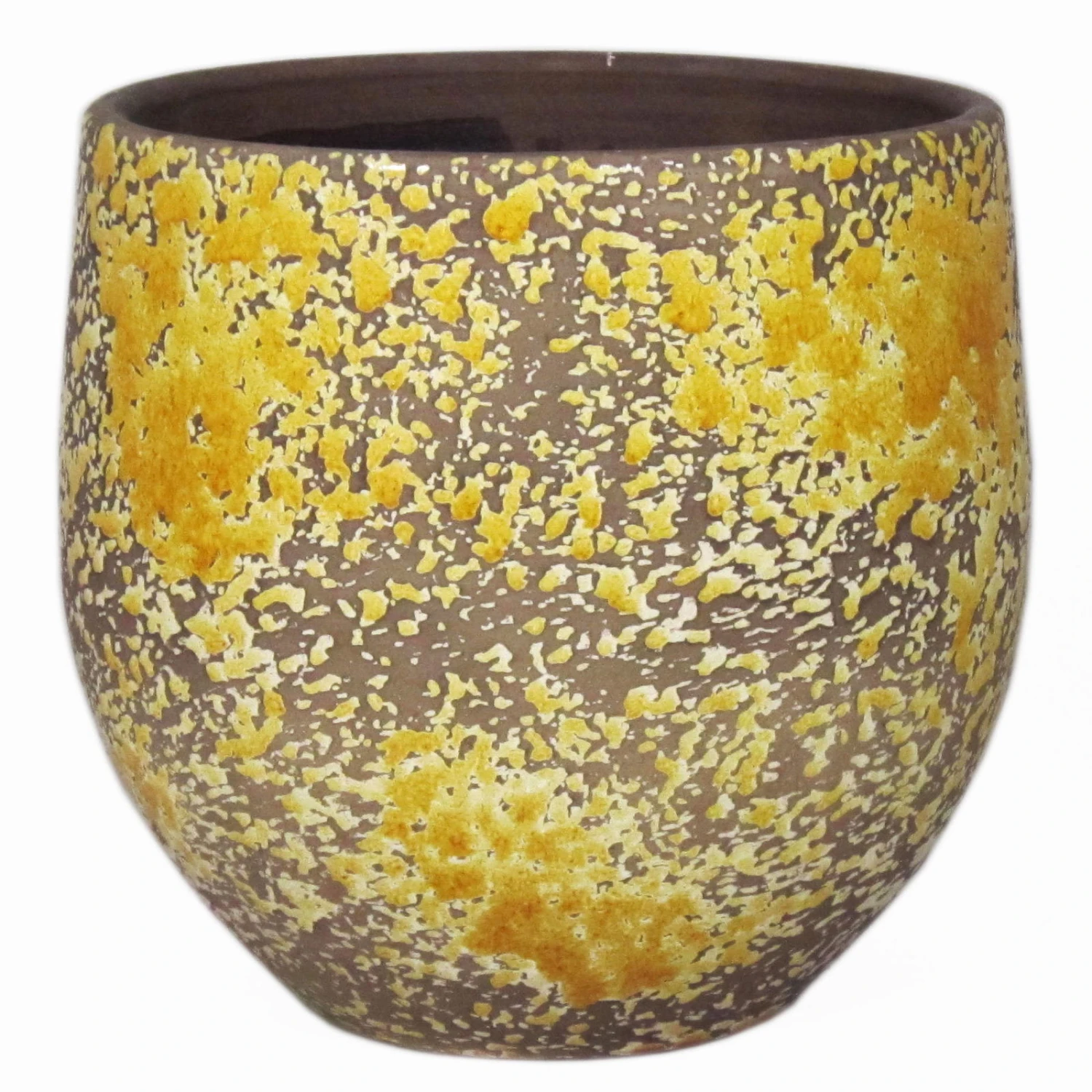 Übertopf "Luuk", Keramik, Ocker, 24 Cm