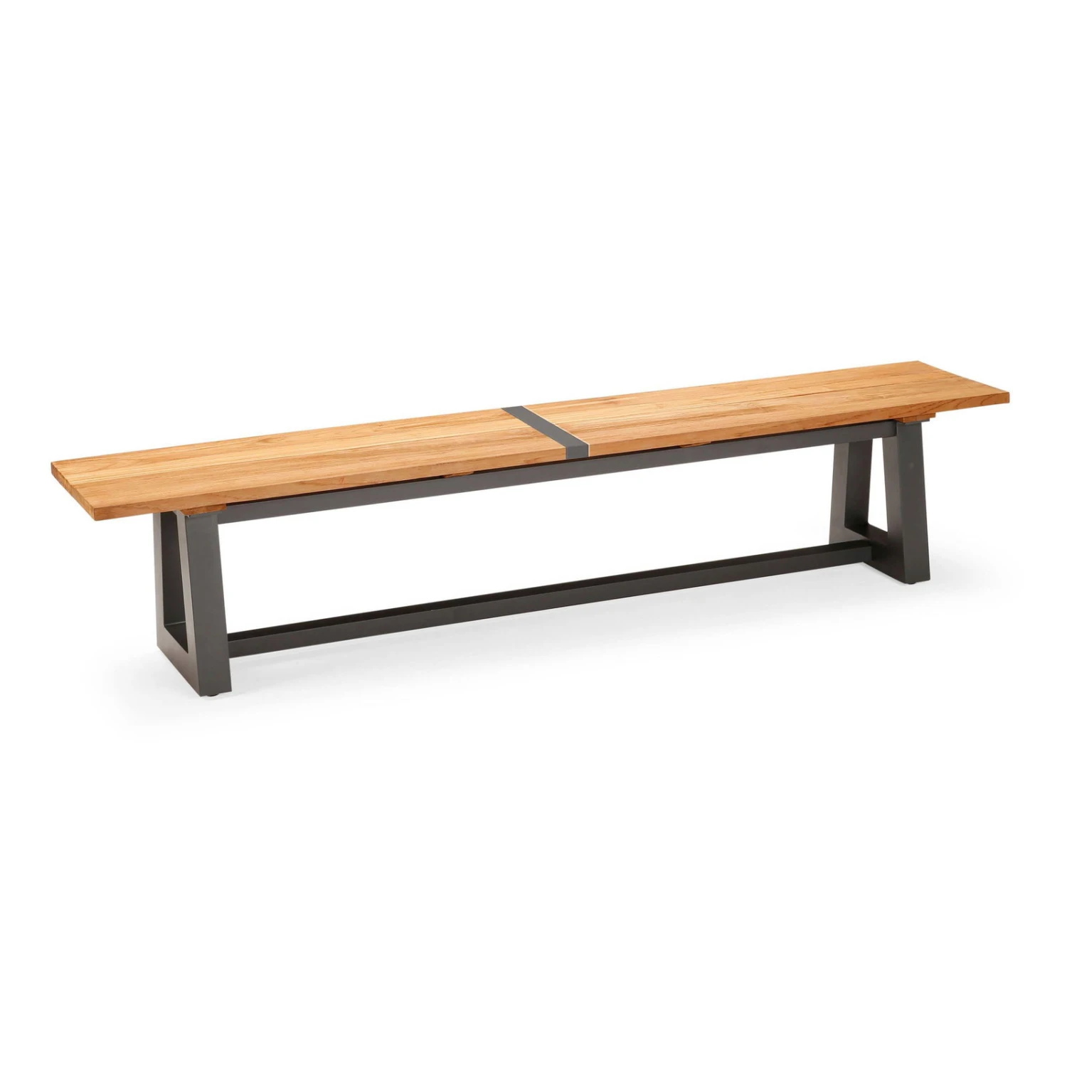 Best Alu-Bank Campione, Teakholz, Anthrazit, 45 X 220 X 40 Cm – Bild 2