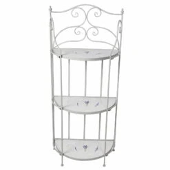 Mosaik-Regal Lille, Hellgrau, Lavendel-Mosaikfliesen, Ca. 28 X 53 X 126 Cm