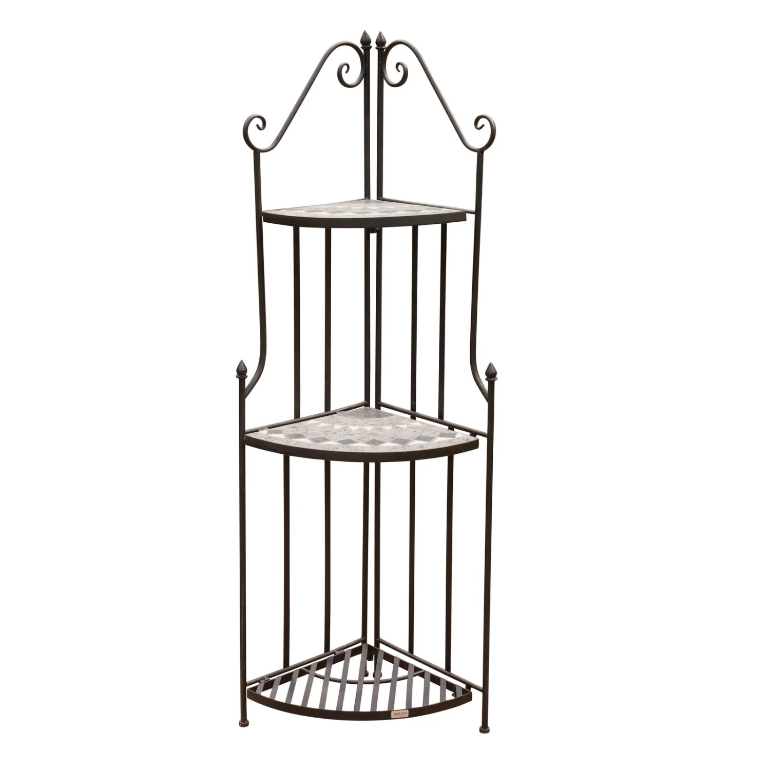 Siena Garden Eckregal, Como, Matt Schwarz, Ca. 141,5 X 36 X 36 Cm