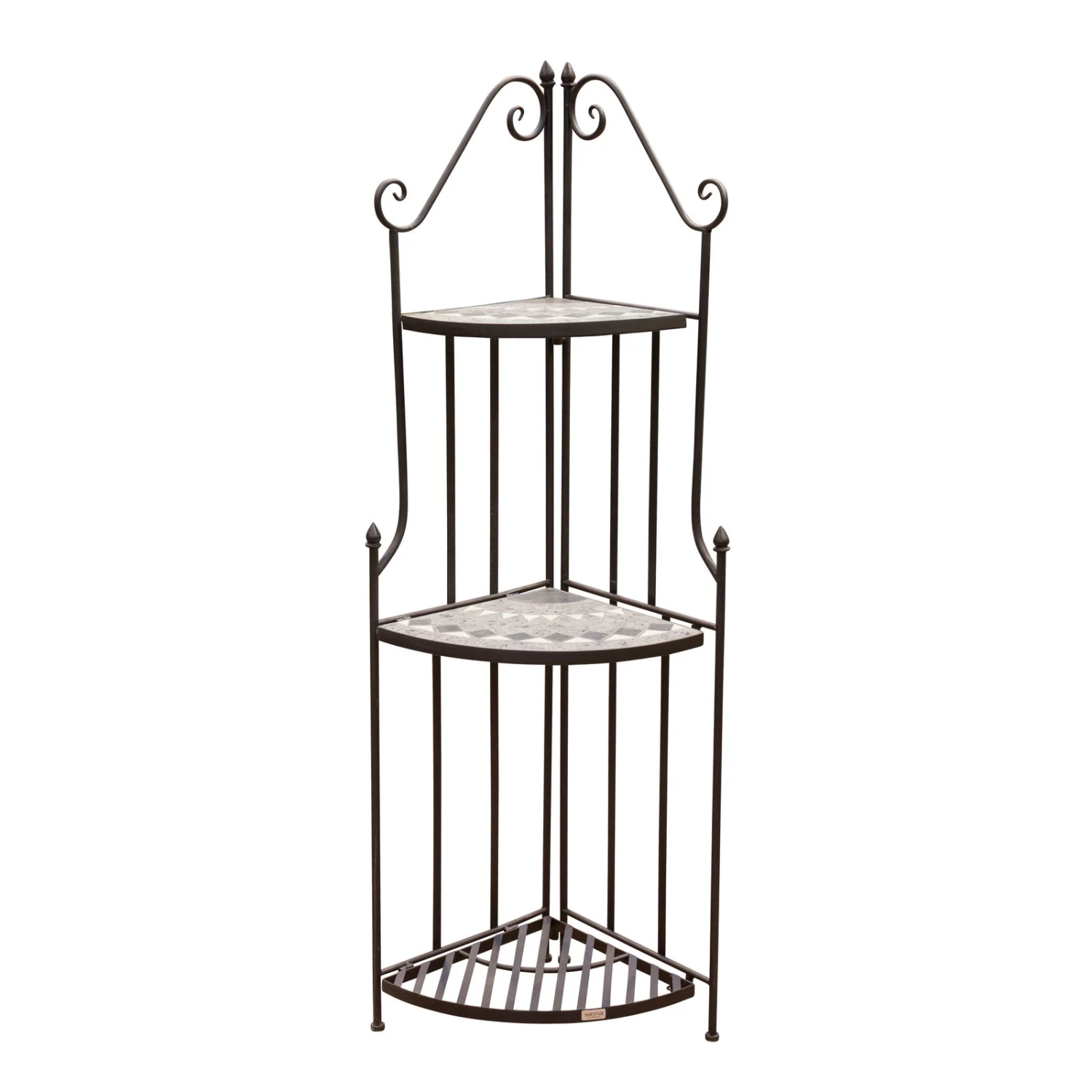 Siena Garden Eckregal, Como, Matt Schwarz, Ca. 141,5 X 36 X 36 Cm – Bild 2