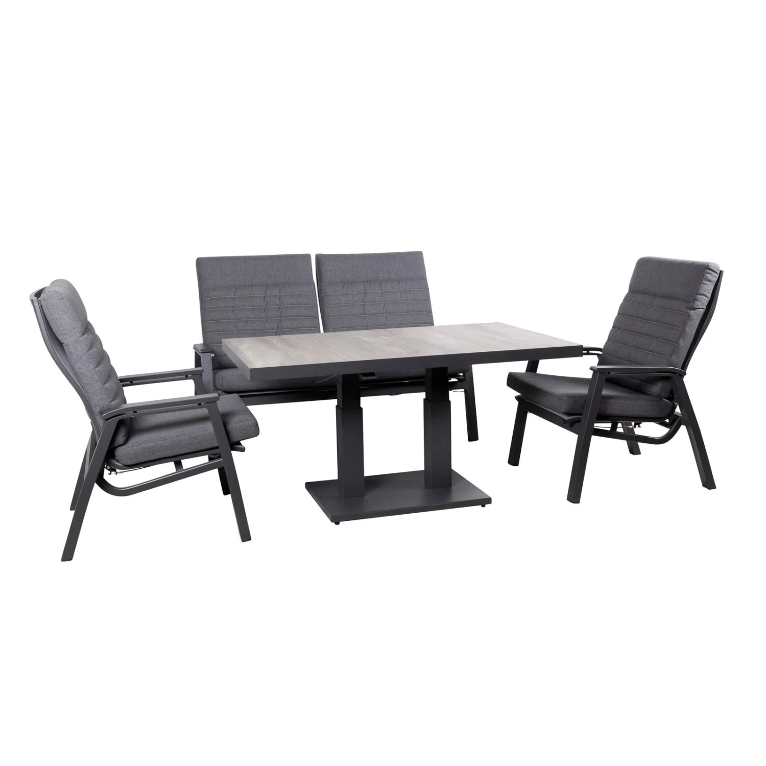 Gartenlounge-Set 'Paris' Inkl. Auflagen, 5-teilig – Bild 3