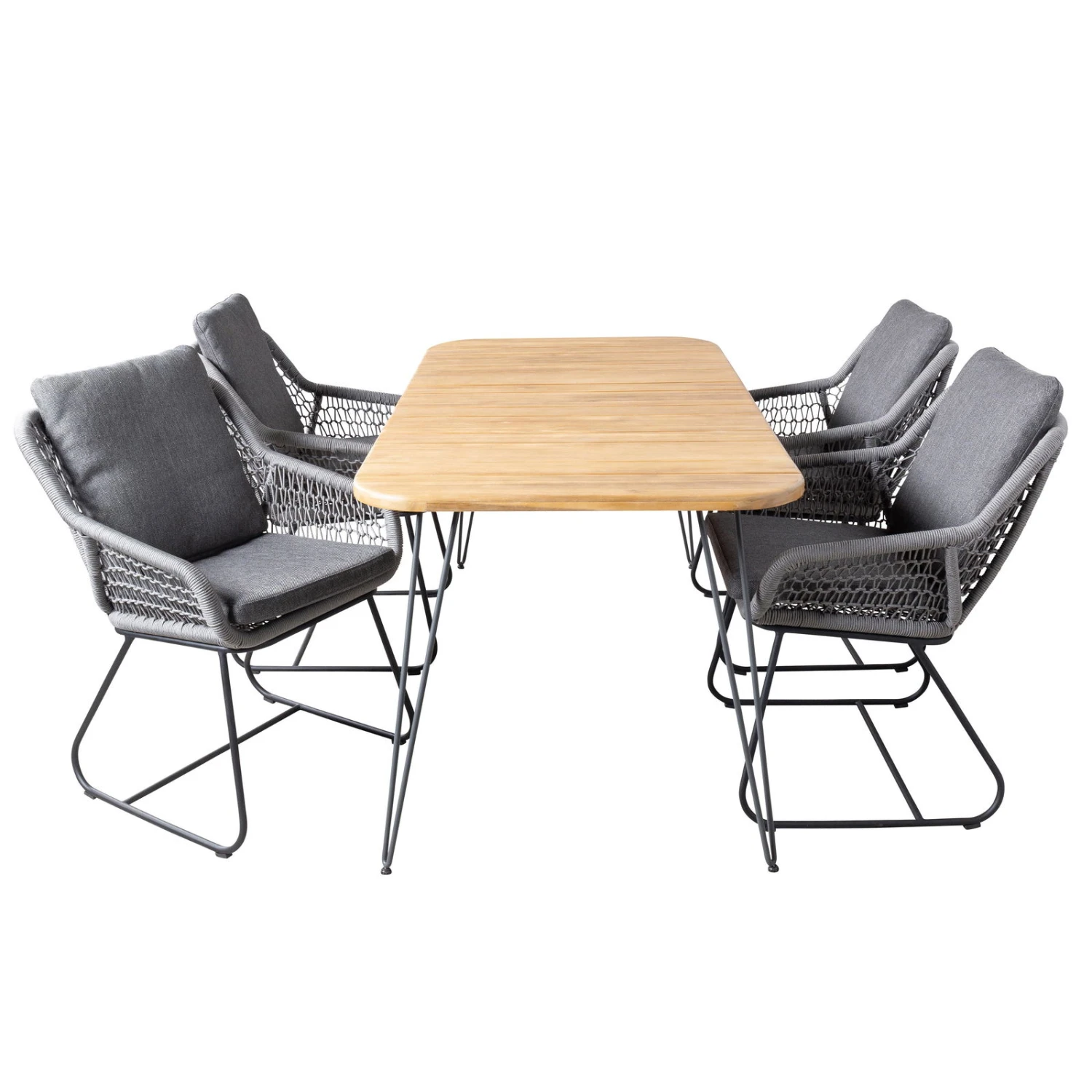 Dining-Sessel 'Portofino' Inkl. Auflage, Anthrazit – Bild 6