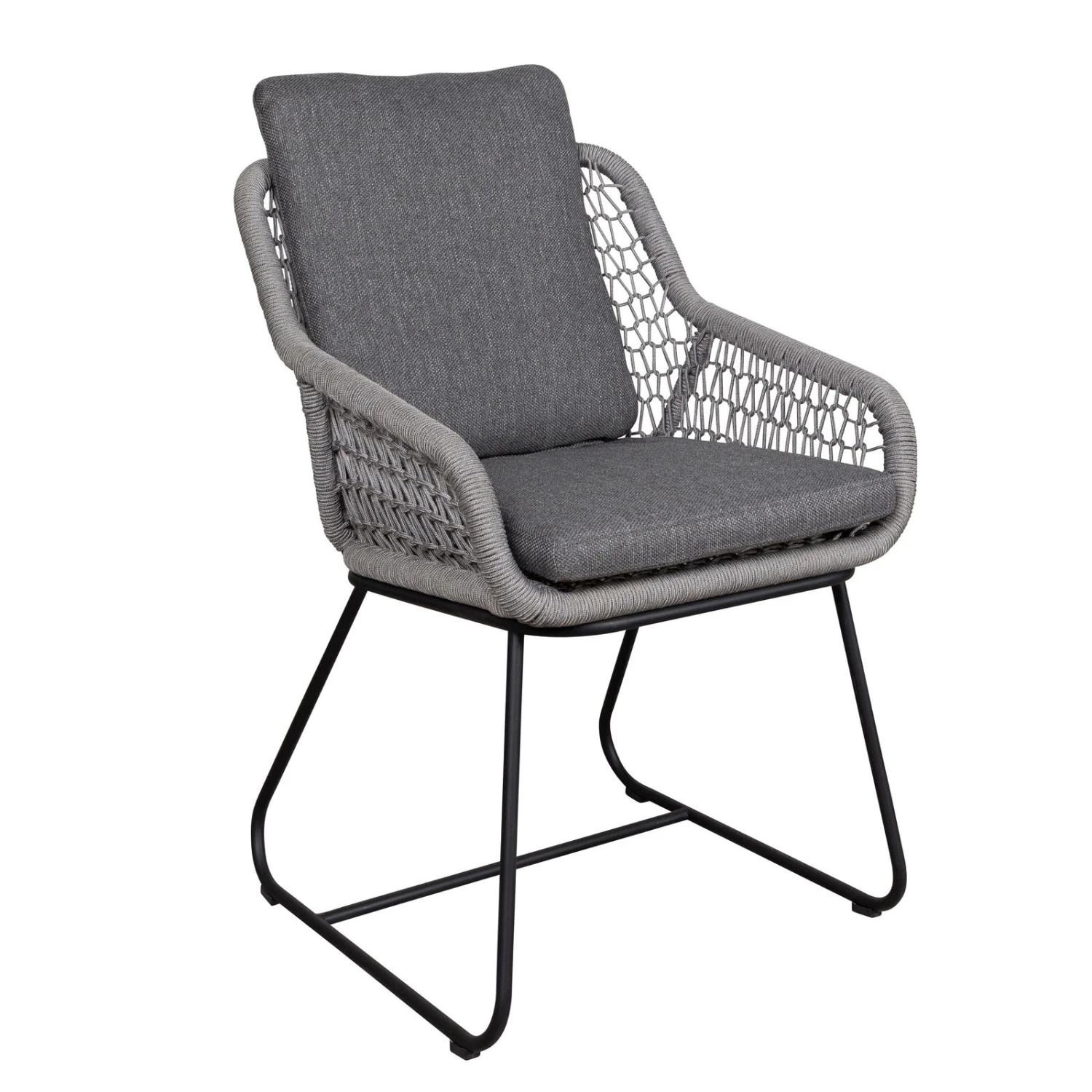 Dining-Sessel 'Portofino' Inkl. Auflage, Anthrazit – Bild 4