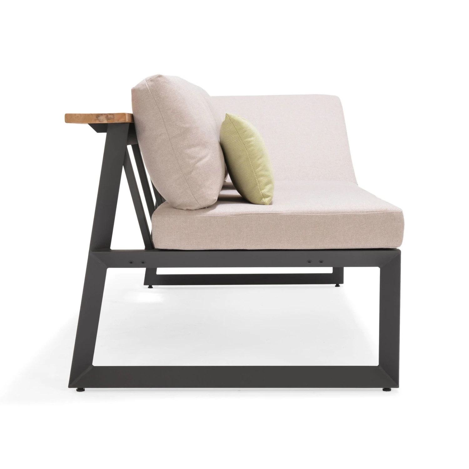 Dining-Bank 'Jimmy', 3-Sitzer, Grau, Ca. 191 X 89 X 75 Cm – Bild 5