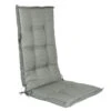 Madison Hochlehnerauflage Basic Grey, Grau,, Ca. 123 X 50 X 8 Cm