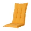 Madison Hochlehnerauflage 'Panama', Gelb, Ca. 123 X 50 Cm