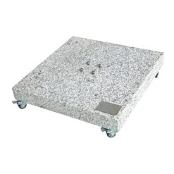 Doppler Granitplatte Mit Rollen, Sockel Für Sonnenschirm, 140 Kg, 80 X 80 X 8 Cm