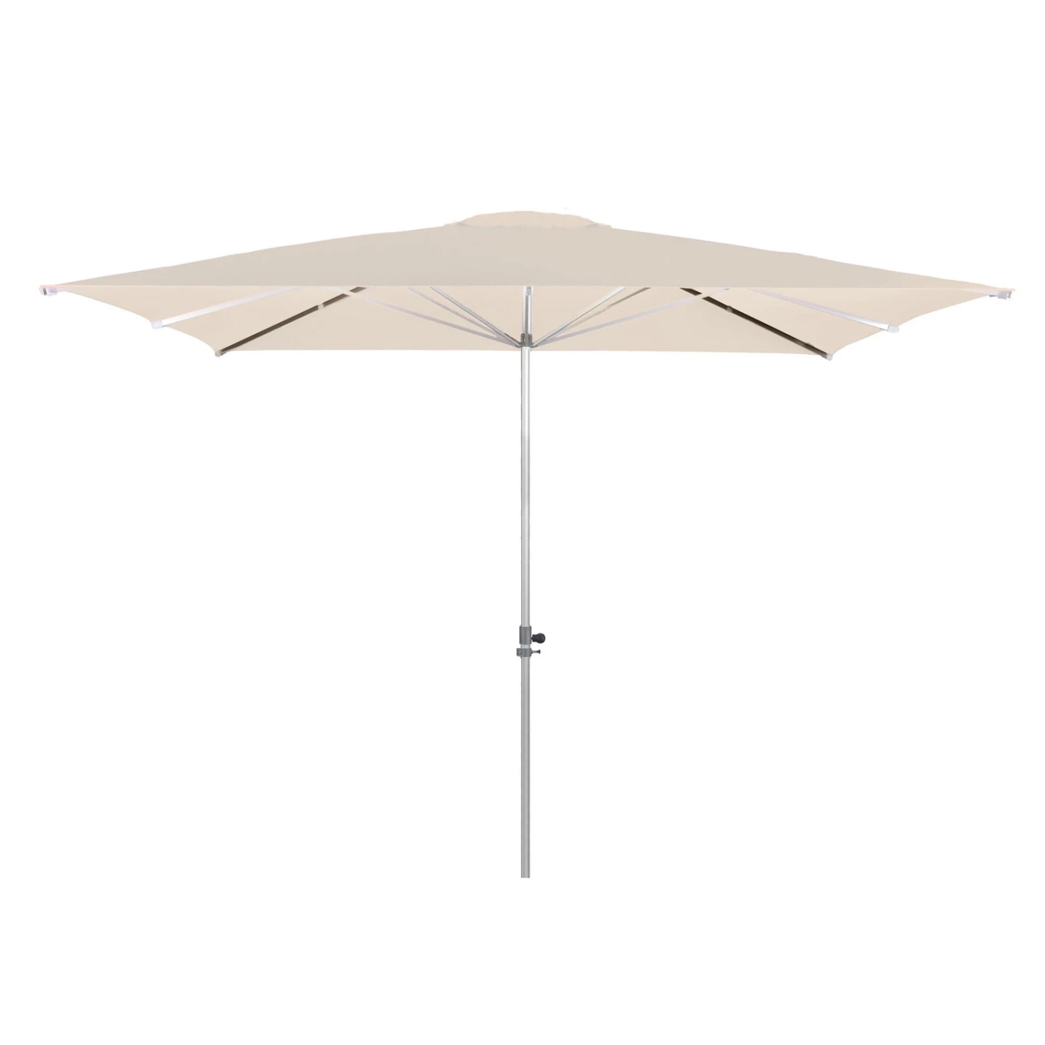 Doppler Sonnenschirm 'Alu-Expert Teleskop', 350 X 350 Cm, Natur