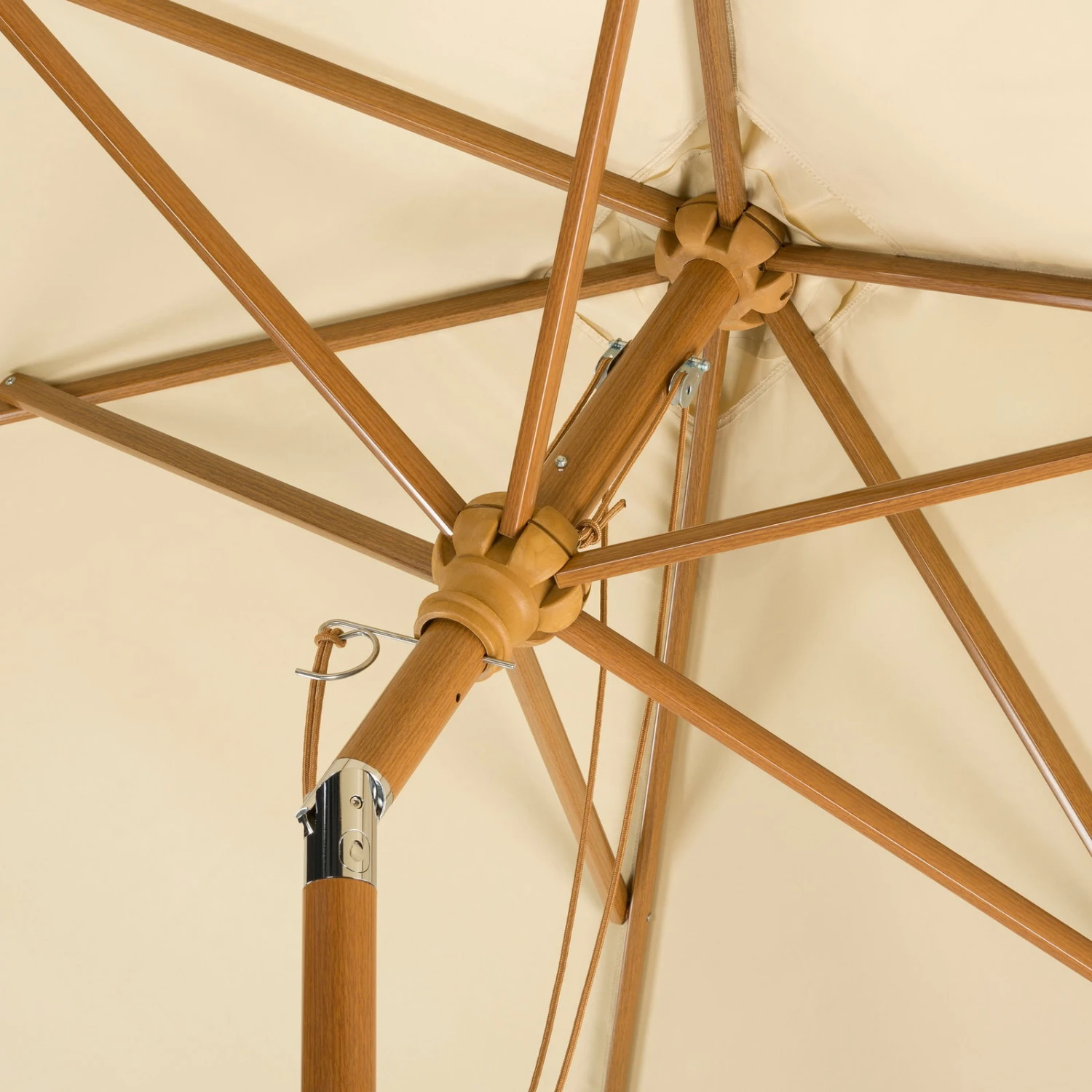 Mittelstockschirm 'Malaga', Ca. 300 X 200 Cm, Natur – Bild 4