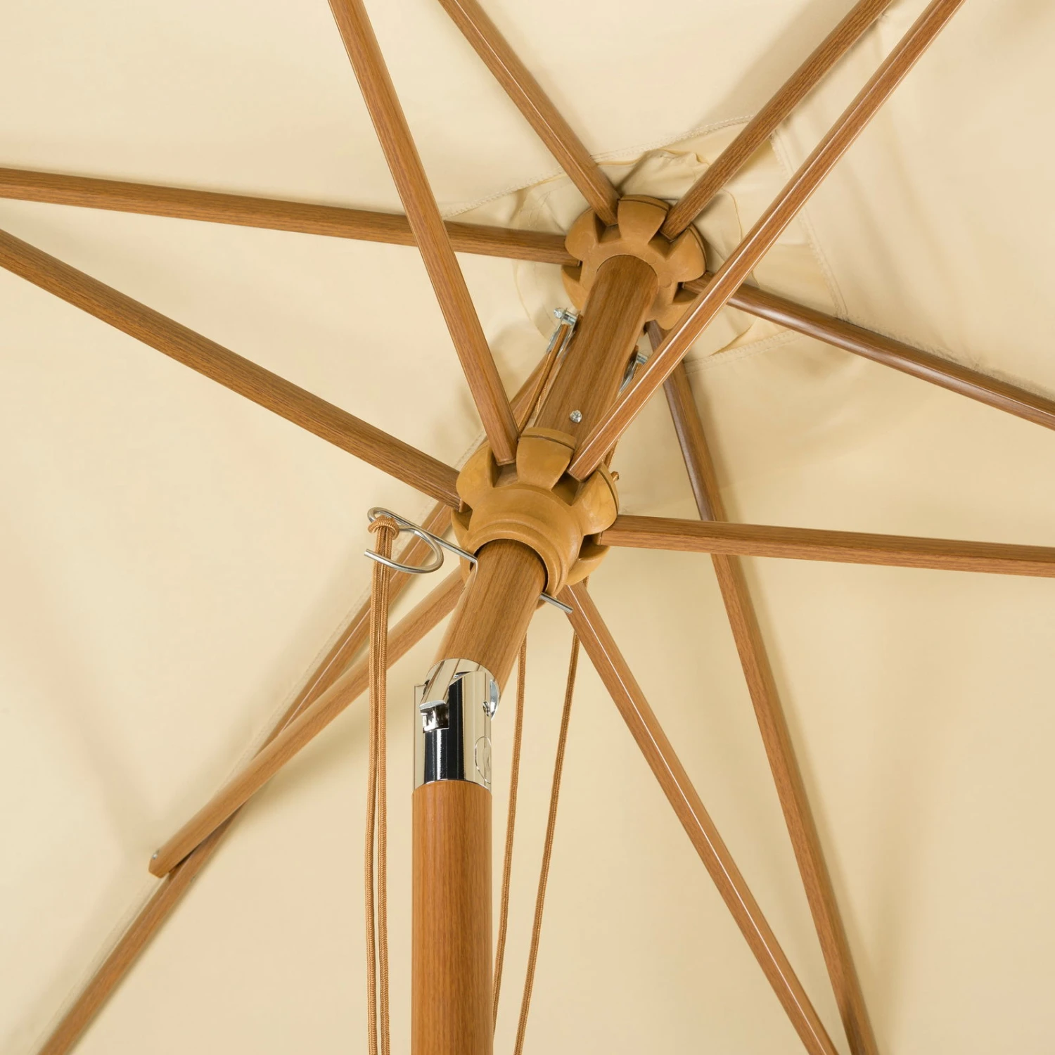 Mittelstockschirm 'Malaga', Ca. 300 X 200 Cm, Natur – Bild 5