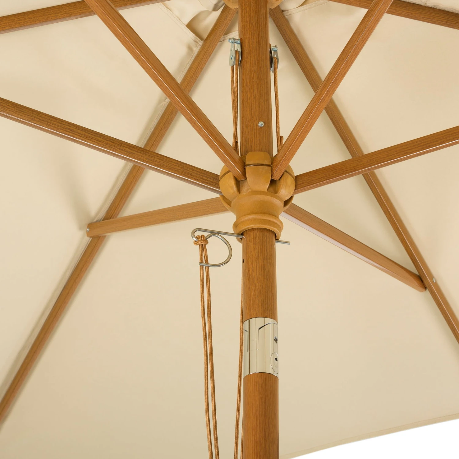 Mittelstockschirm 'Malaga', Ca. 300 X 200 Cm, Natur – Bild 6