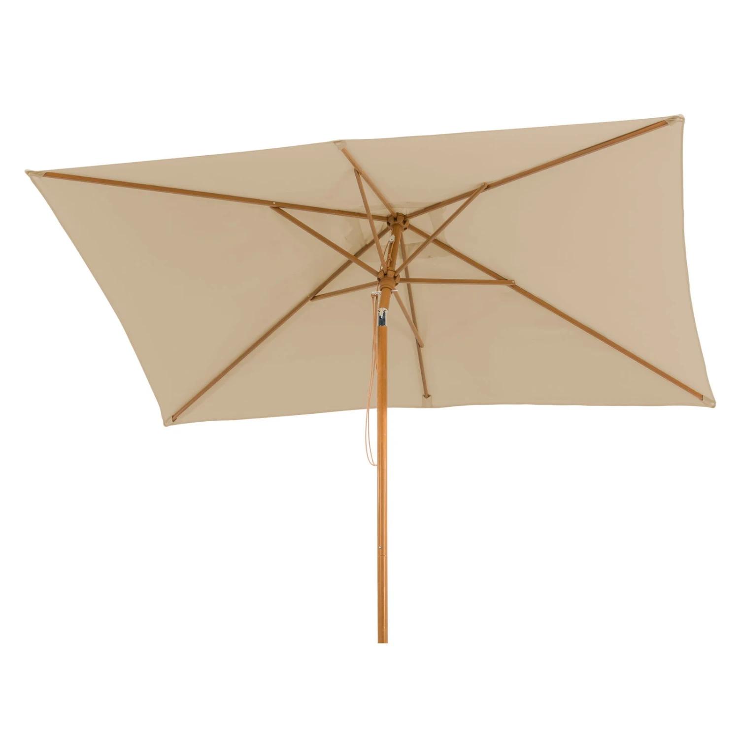 Mittelstockschirm 'Malaga', Ca. 300 X 200 Cm, Natur – Bild 3
