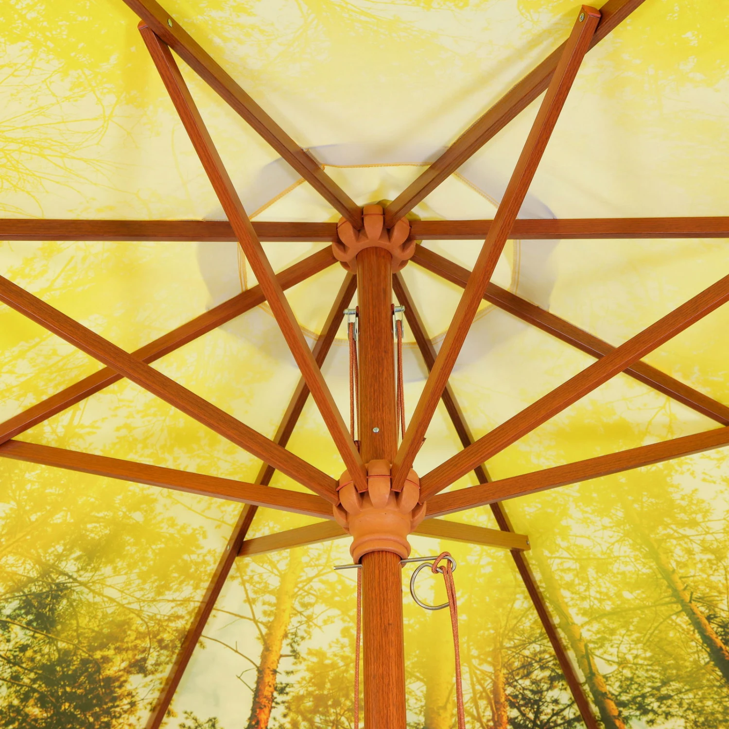 Mittelstockschirm 'Malaga', Forrest, Ø Ca. 300 Cm – Bild 3