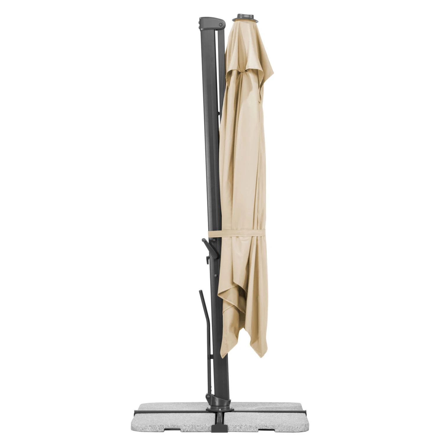 Sonnenschirm 'Rhodos Smart', Ca. 300 X 300 Cm, Natur – Bild 5