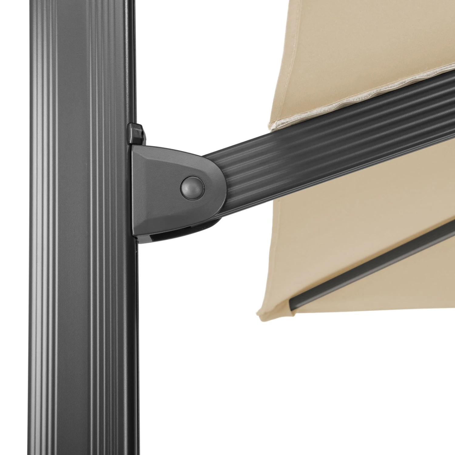 Sonnenschirm 'Rhodos Smart', Ca. 300 X 300 Cm, Natur – Bild 10