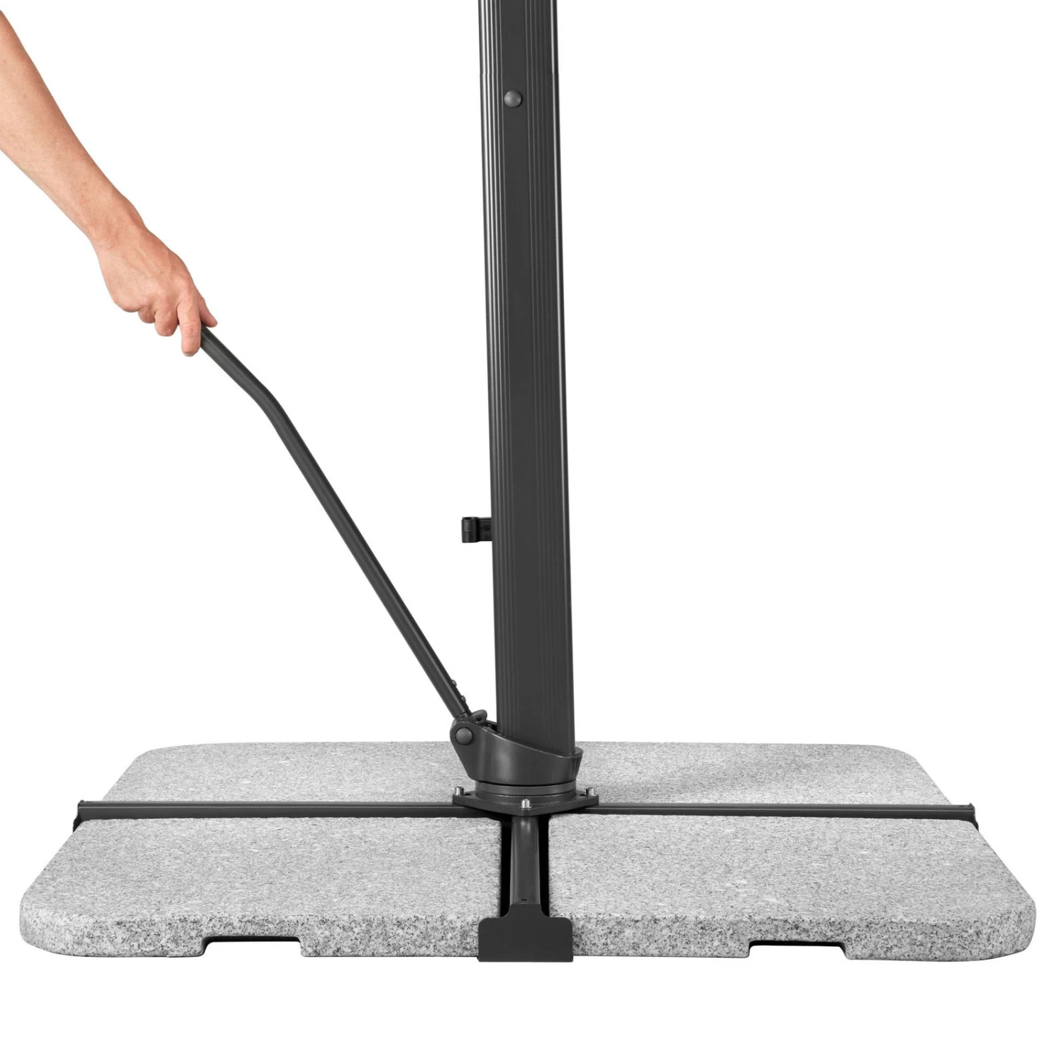 Sonnenschirm 'Rhodos Smart', Ca. 300 X 300 Cm, Natur – Bild 16