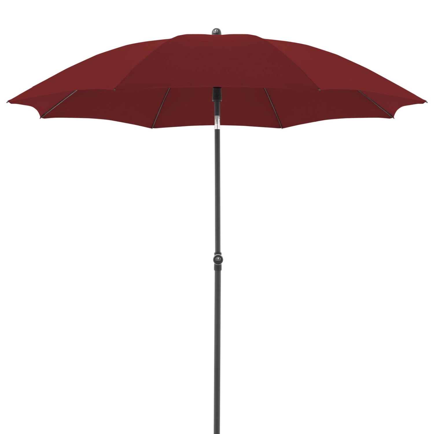 Doppler Sonnenschirm 'Active 210 Green Edition', Bordeaux, Ø 210 Cm – Bild 4