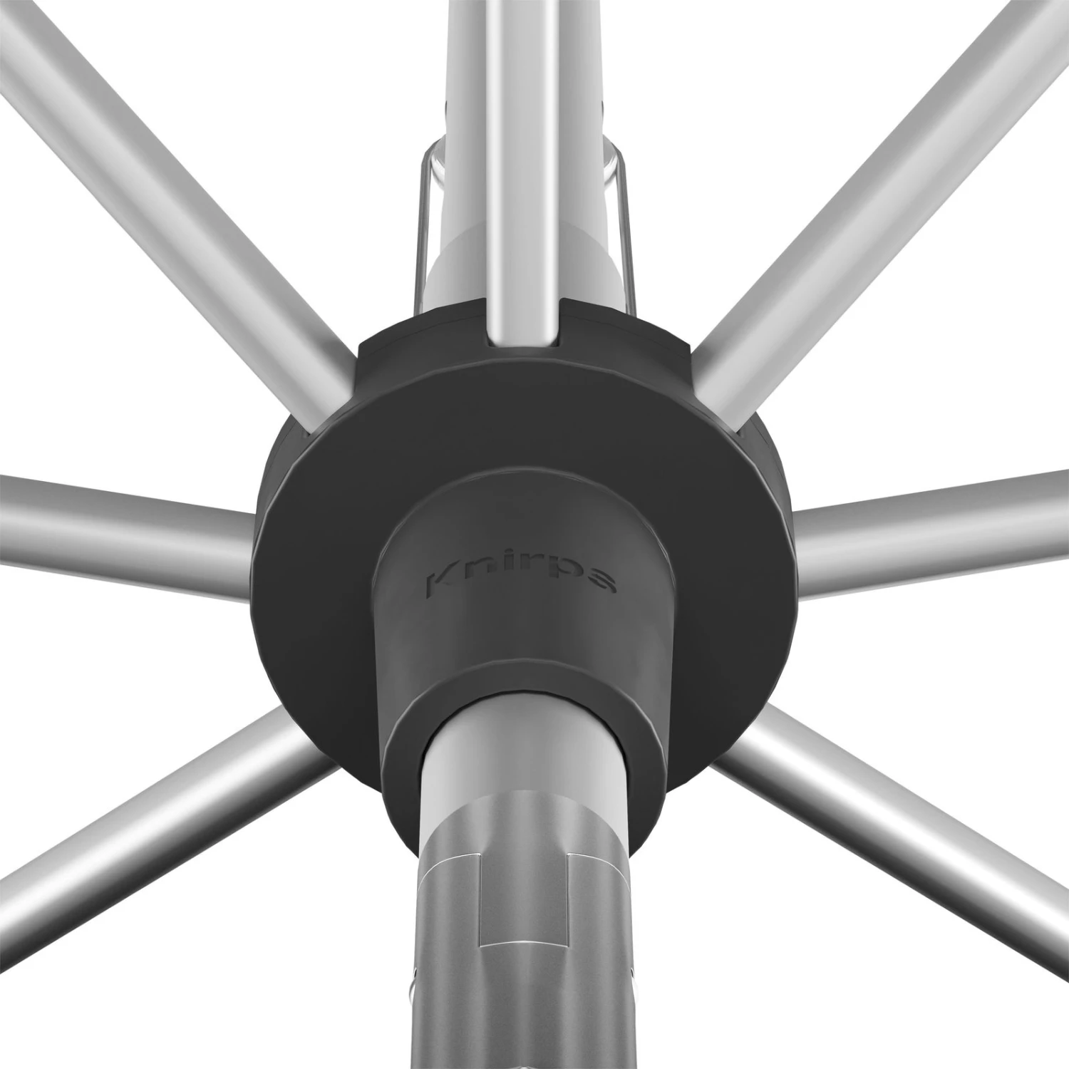 KNIRPS Kurbelschirm 'Apoll', Schwarz, Ca. 260 X 165 Cm – Bild 6