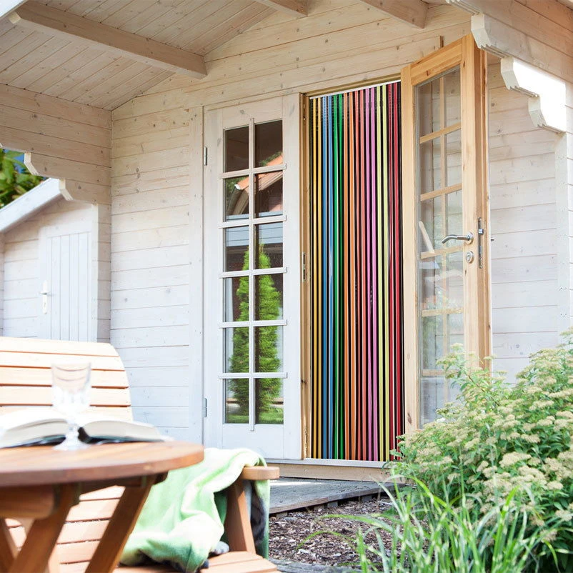 Streifenvorhang Multicolor 90x200 Cm