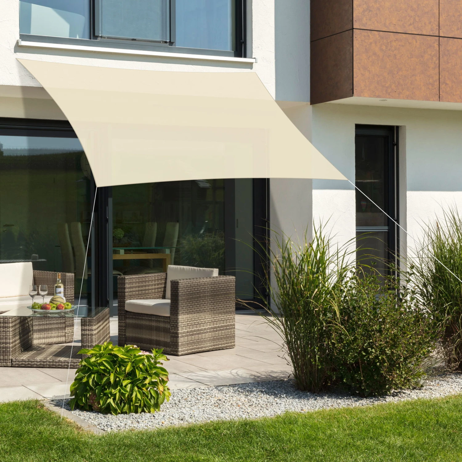 Sonnensegel 'Lanzarote', 300 X 250 Cm, Natur