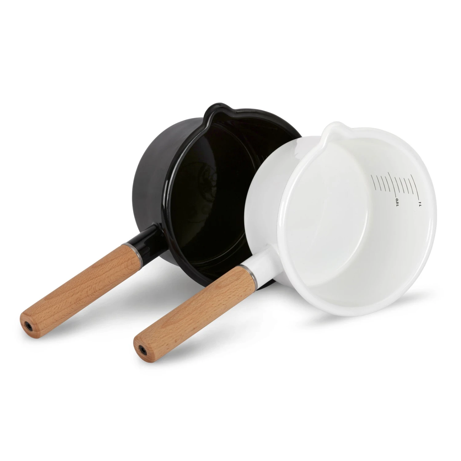 Petromax Stieltopf, Weiß, Edelstahl/Holz, Ca. 1 Liter – Bild 4