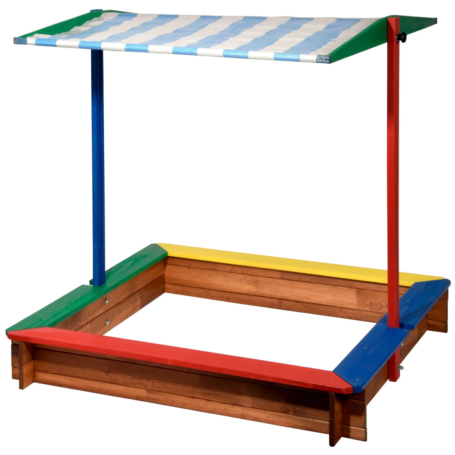 Sandkasten Inkl. Dach, Bunt, 120 X 120 X 120 Cm – Bild 2