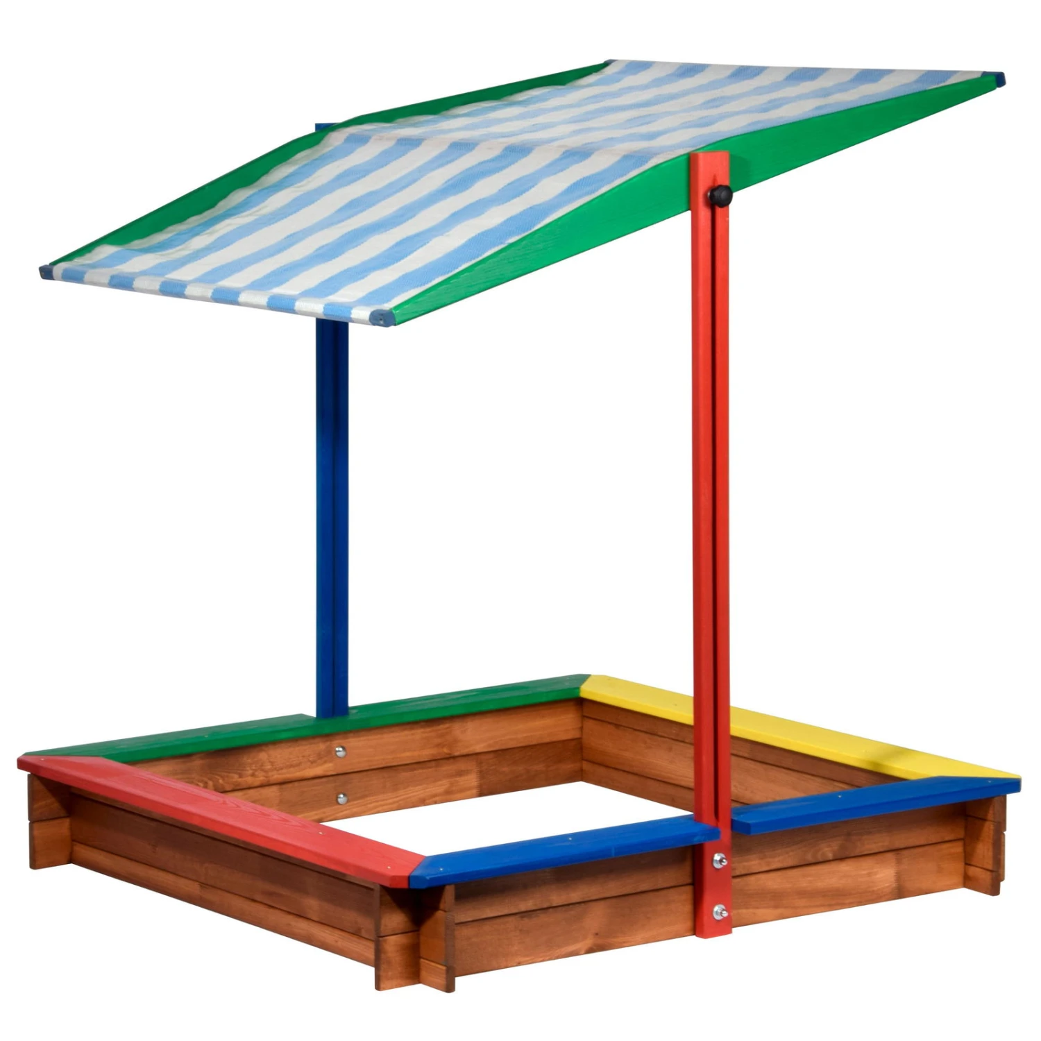 Sandkasten Inkl. Dach, Bunt, 120 X 120 X 120 Cm – Bild 3