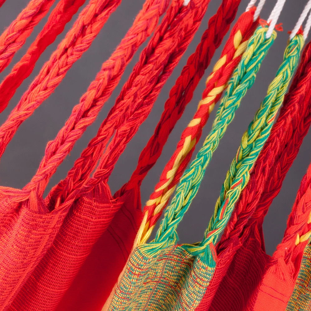 LA SIESTA Hängematte Kingsize Flora Chili, Aus Bio-Baumwolle – Bild 4