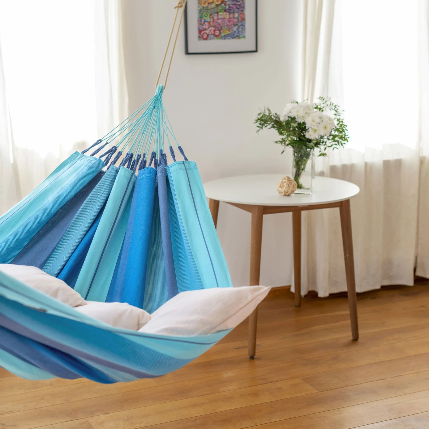 LA SIESTA Hängematte 'Modesta', Lagoon, Single - L 300 X B 140 Cm – Bild 3